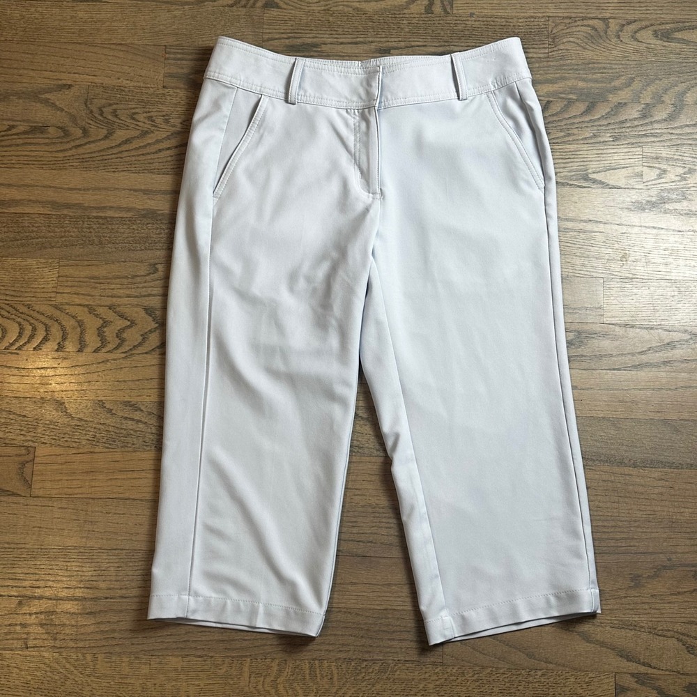 Pebble Beach Golf Capri Cropped Pants Performance Stretch Stone 6